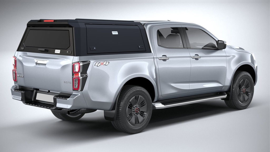Safarituff Stainless Steel Modular Canopy For Isuzu Dmax 2012-2025 With Cab/Door Glass Internal Light