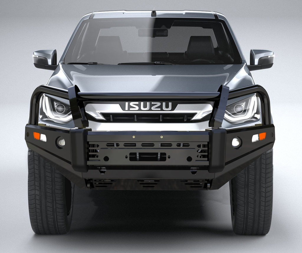 Safarituff Bull Bar for Isuzu Dmax D/Cab 2024+ With Indicator Lights/ New Fog Lamps/Air Flow/Wiring Kit