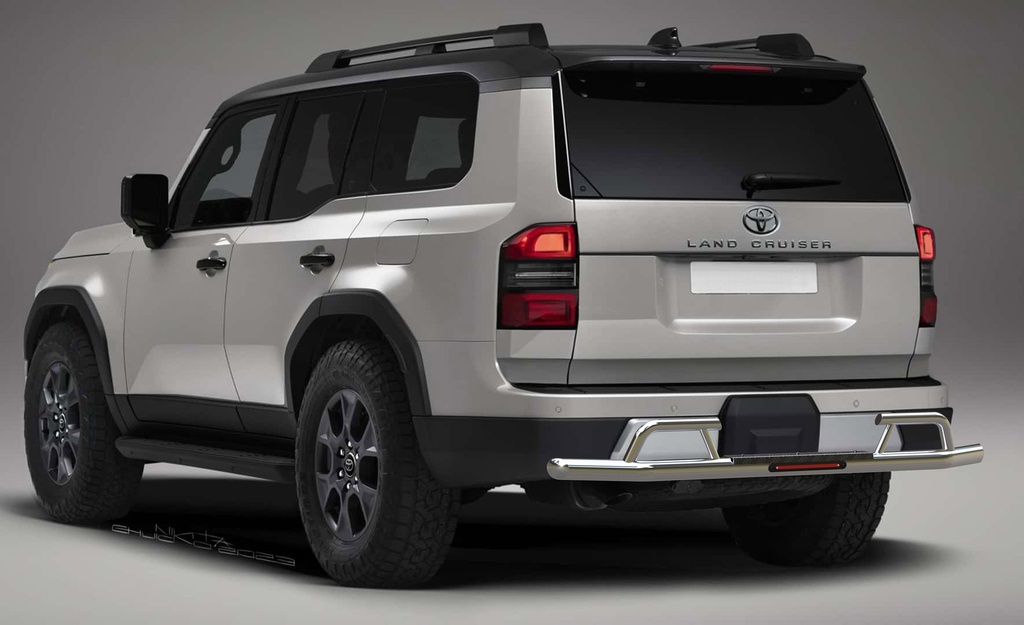 Safarituff Stainless Steel SR Rear Bar For Toyota Prado 250