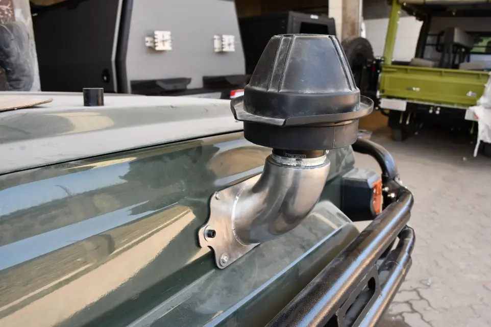 Safarituff Game Viewer Conversion -shortened stainless steel snorkel