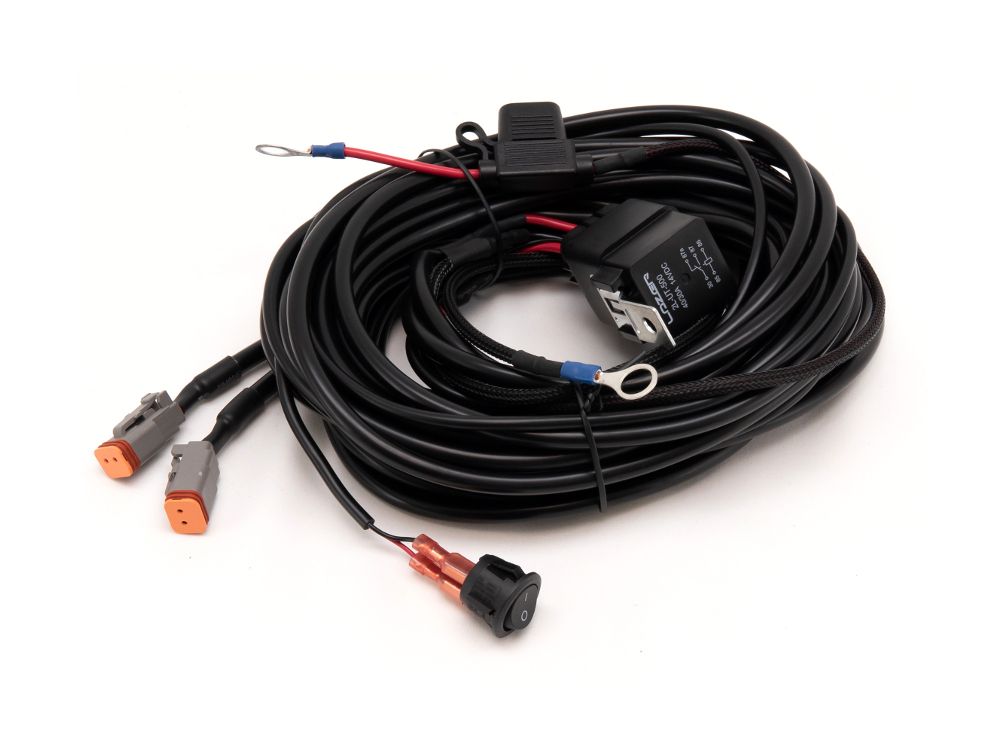 Lazer Two-Lamp Wiring Kit - Long (2 Pin, Deutsch DT, 12V)