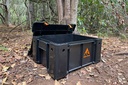 Alucab Ammo Boxes - Black-High Lid