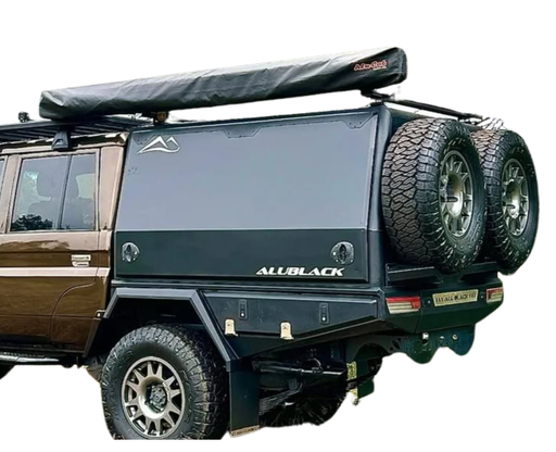 [ALUBED-LC79] Alublack Flat Bed & Canopy