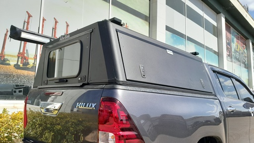 [C2-D-TH16-B] Alucab Contour Canopy - Hilux Revo 16+ - DC - Black