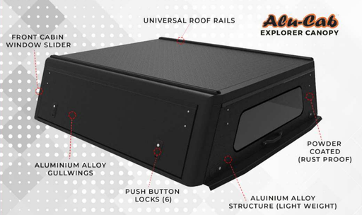 [C-D-FR22-E-BS] Alucab Ford Ranger T6 Dc Black Smooth Frd