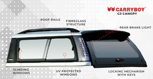 [G3-CIRD] Carryboy G3 Canopy For Isuzu D-Max