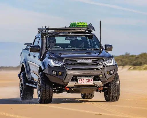[BBR074] Ironman Raid Bull Bar To Suit Isuzu D-Max - 8/2019+ (Includes Integrated Recovery Points (Not Compatible With 2023 Facelift Model))