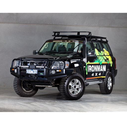 [ BBCD011] Ironman Deluxe Black Bull Bar - Nissan Patrol GU S4 2005+