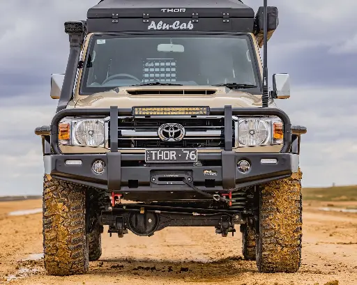 [BBCD018] Ironman Deluxe Black Bull Bar - Toyota Landcruiser 75/78/79