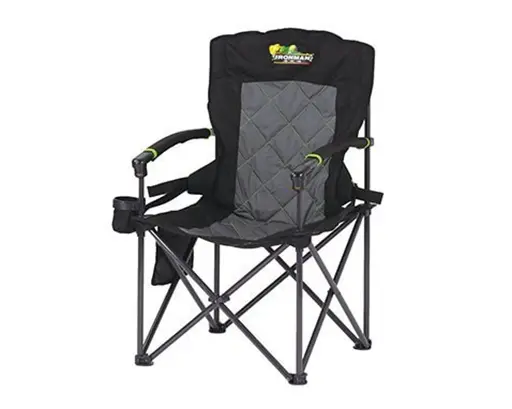 [ICHAIR0067] Ironman Deluxe King Hard Arm Camp Chair