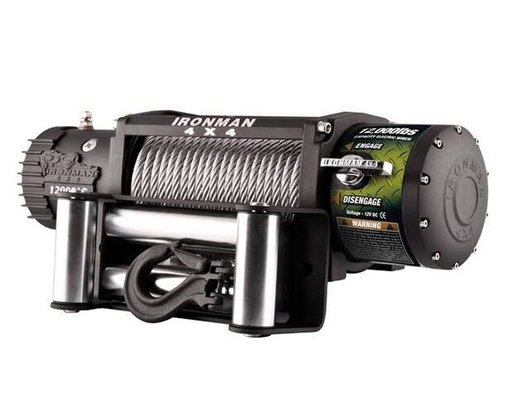 [WW12000-SP] Ironman Winch 12000LB with Steel Rope and Roller Fairlead