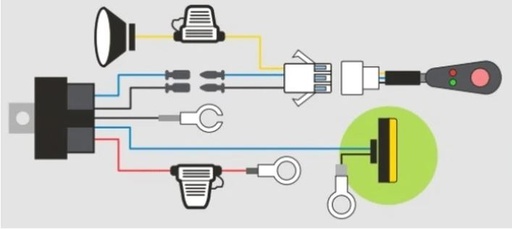 [IWHL001] Ironman Light Bar/Work Light Wiring Loom