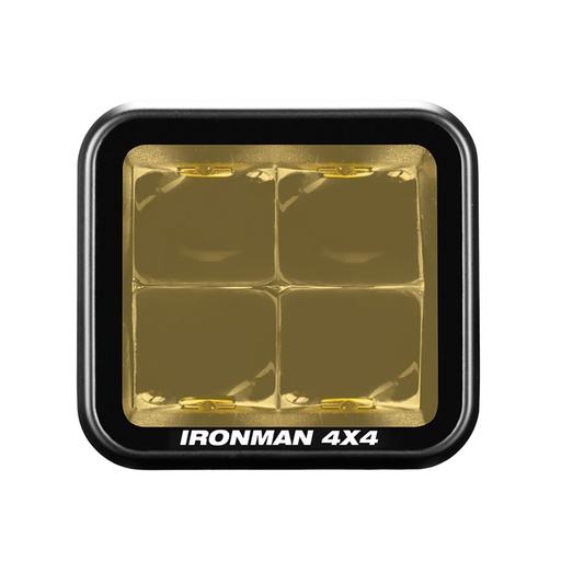 [ILED20BA] Ironman Cube Flood Beam - Amber 70 X 64MM-20BA