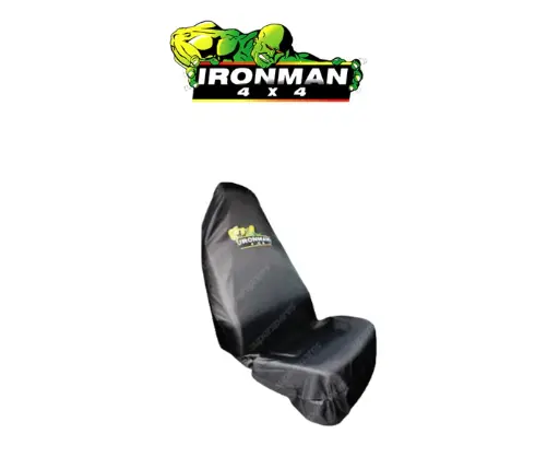 [ISEATCOVER] Ironman Universal Waterproof Black Seat Cover