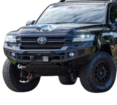 [RPDE3D-LC3/WBLK] Rhino 4X4 Evolution Bumper Lc300 2021+White/Black Insert+Pdc