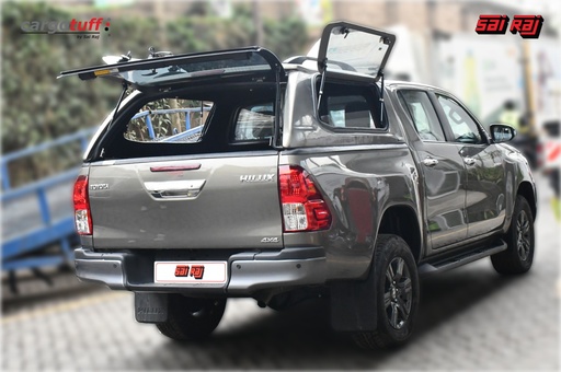 [SM-SX-SPOP-HILX] Smart Canopy With Side Pop Out Windows, Rear Tinted Glass, Front Clear Window & Internal Vinyl With Central Locking -Hilux A-Deck
