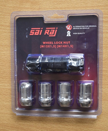 [SR-WHLOCK-14] Wheel Lock Nuts (Set) - 14 X 1.5MM