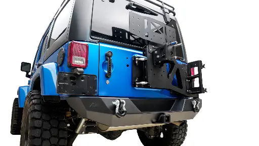 [RB-TFJ120/400-001] TRE 4X4 Prado 120 Rear Bumper With Tire Carrier Part # Rb-Tfj120/400-001
