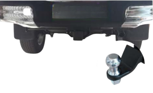 [PW01555801] Winbo Black Rear Tow Hitch C/W 50Mm Tow Ball C/W Connection Plate Of Rear Hitch
