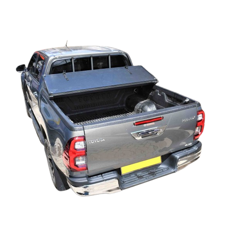 [PW05122101-A] Winbo Aluminum Hard Tri Fold Tonneau Cover For Toyota Revo A Deck With Lock Fitted + New Clamp Version