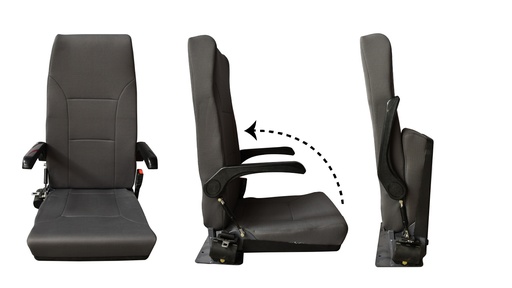 [SR-ST-HC-PFLP-DY04] Pathfinder Flip-up Seat
(double arm-rest)