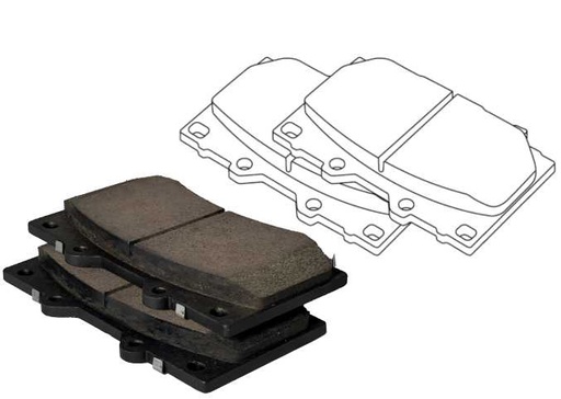 [BIMBP0201] Ironman kevlar ceramic brake pads - front