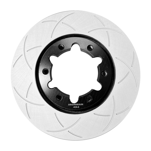 [BIMSBR2616] Ironman slotted geomel coated rotor - front