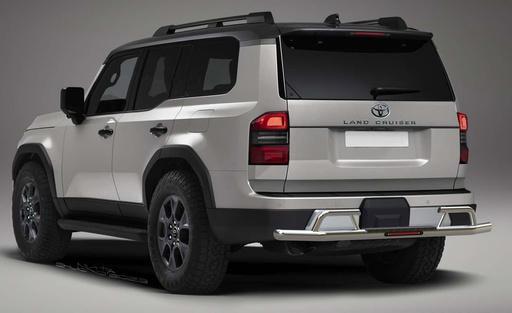 [PW06156602] Safarituff Stainless Steel SR Rear Bar For Toyota Prado 250