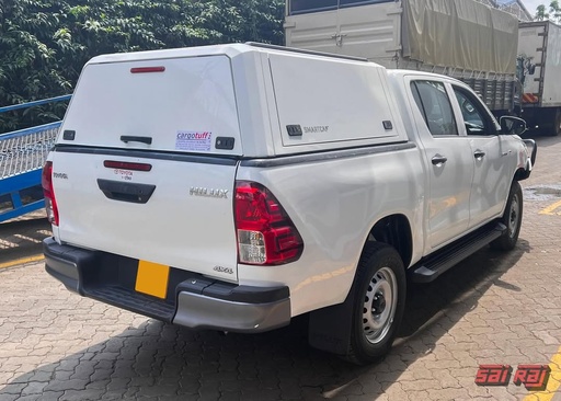 [ED1304-WH] Smartcap Evod 2016-2025 Toyota Hilux Double Cab 5' (No Glass All Round) - 3pc Roof