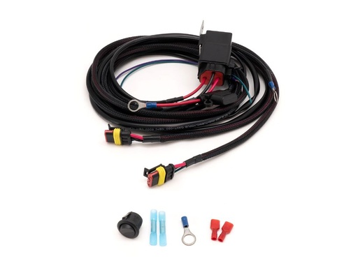 [2L-MP-PL-120] Lazer Two-Lamp 3-Pin Superseal Wiring Kit (12V) - Mid Power