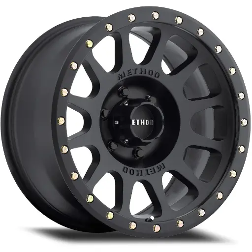 [MR305890601018] Method MR305 NV 18X9 +18MM Offset 6X139.7 108MM CB Matte Black / Gloss Black Lip Wheel - Suitable for Hilux/Prado 150/LC300